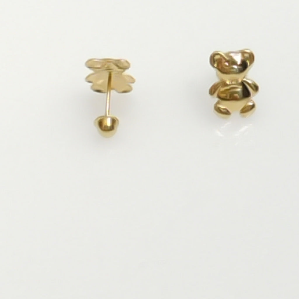 BROQUELES BROQUEL FIG OSO 14K 0.2592 GR (NUEVO)