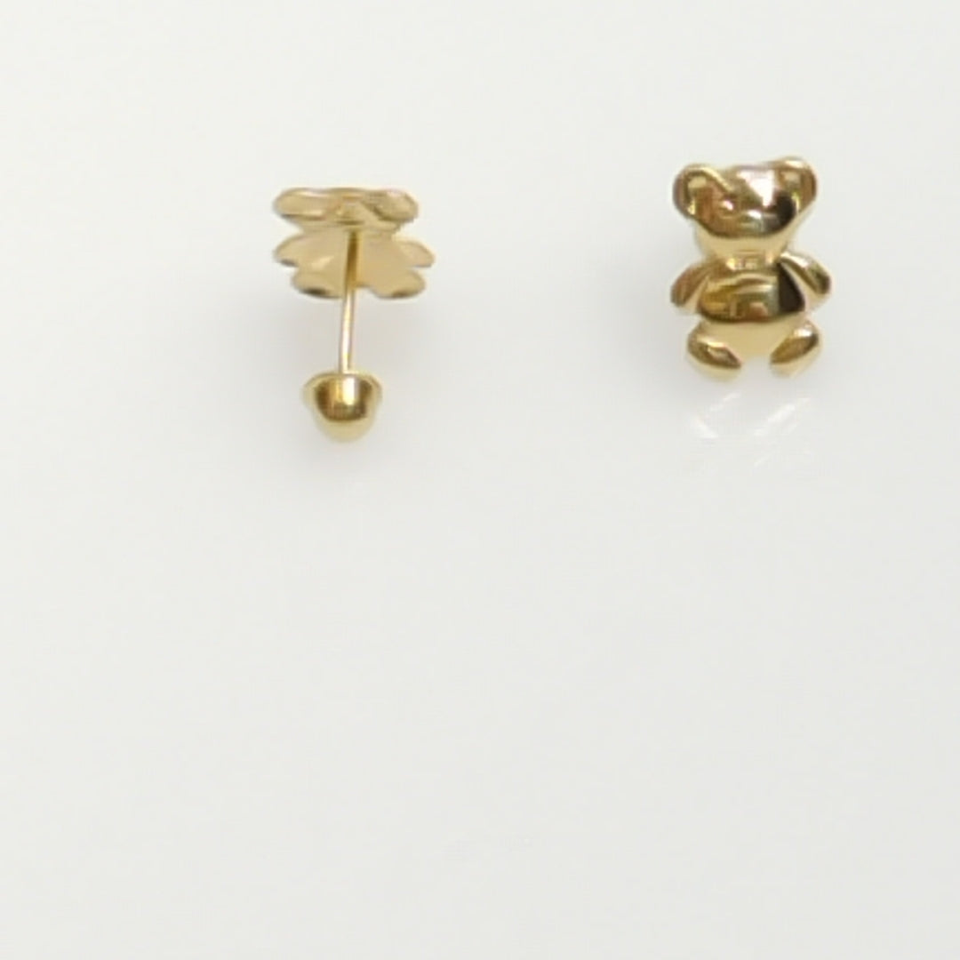 BROQUELES BROQUEL FIG OSO 14K 0.2592 GR (NUEVO)