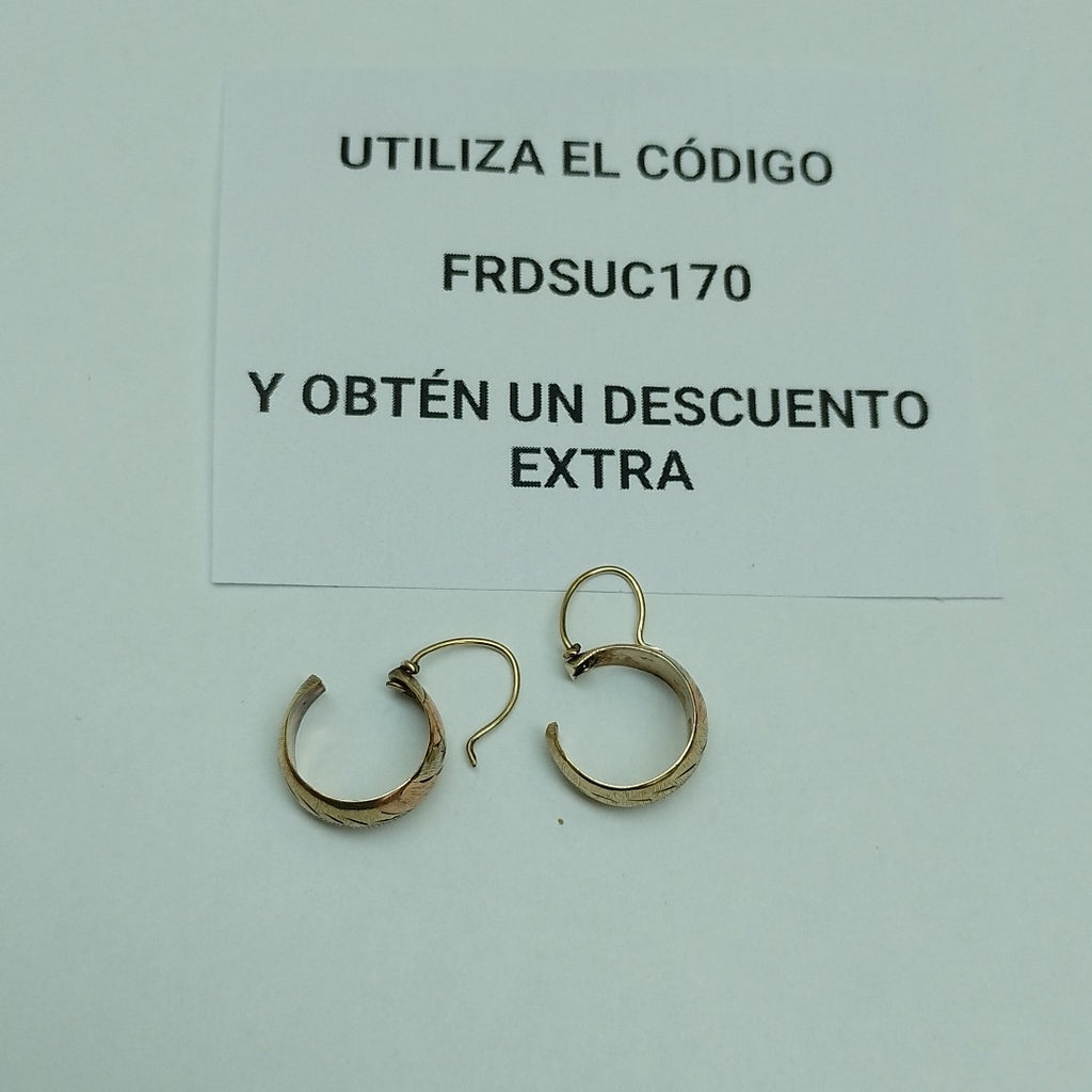 ARRACADAS PAR ORO 10 K 1.8 GRMS (SEMINUEVO)