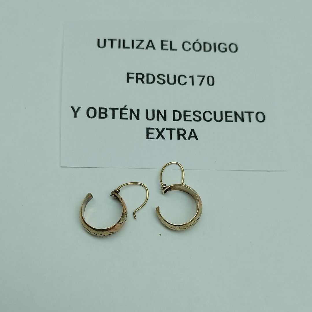 ARRACADAS PAR ORO 10 K 1.8 GRMS (SEMINUEVO)