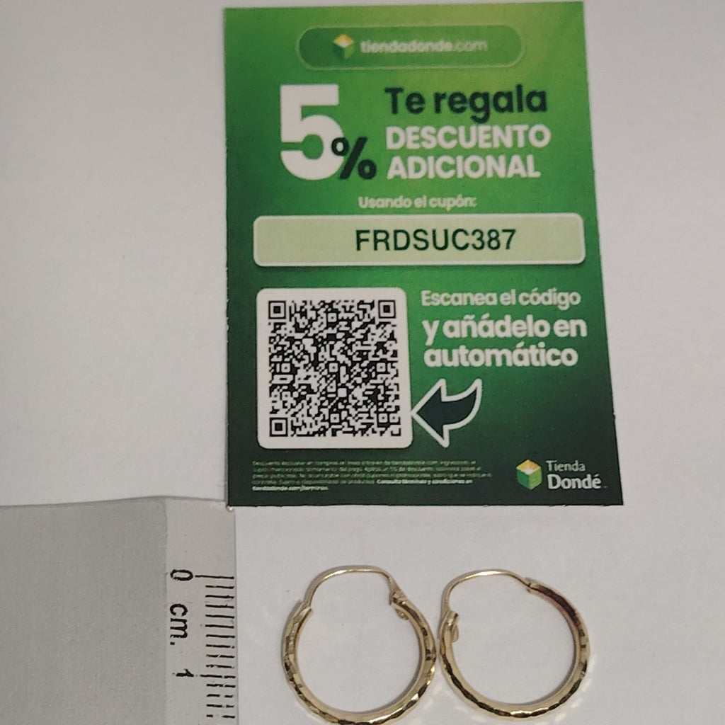 ARRACADAS PAR ORO 10 K 0,60 GRMS (SEMINUEVO)