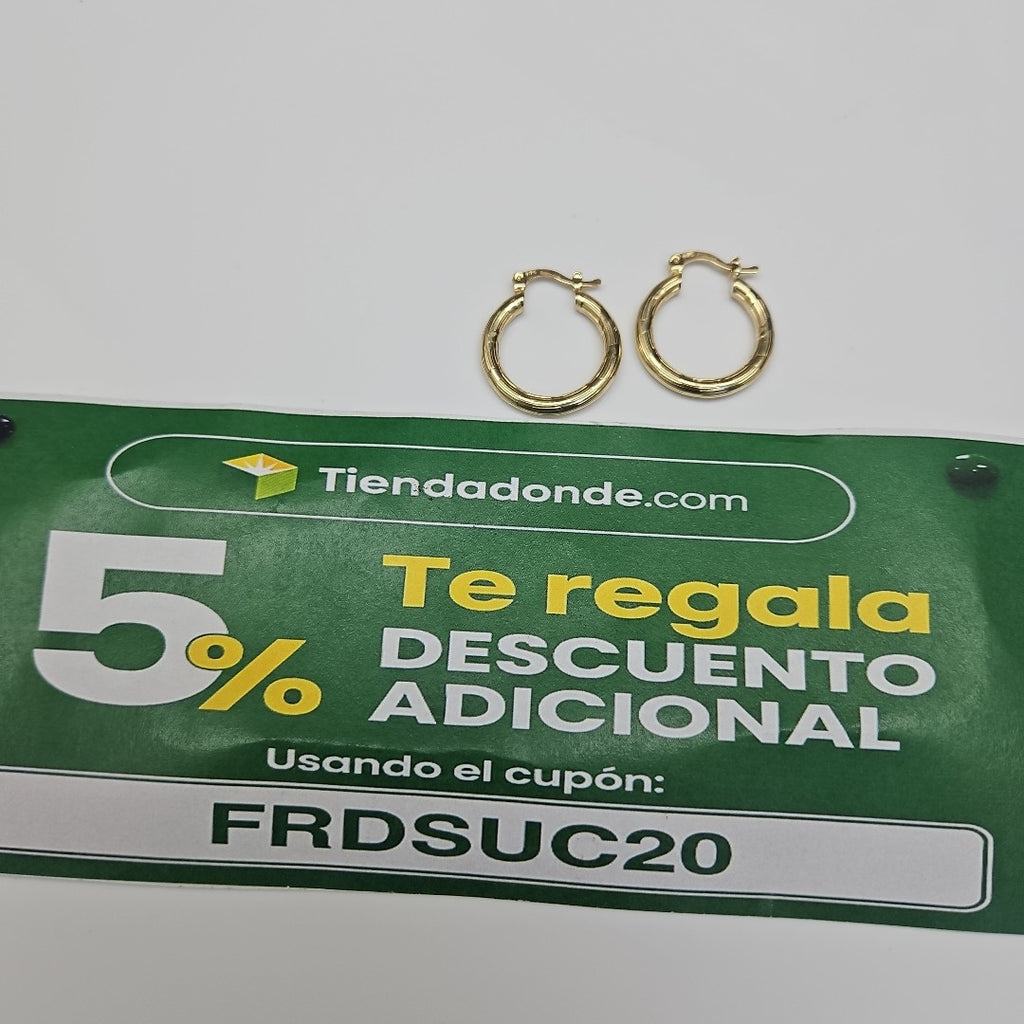 ARETES ARRACADAS 14K 2.8 GR (NUEVO)