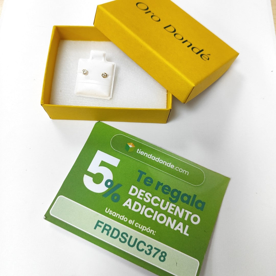 BROQUELES BROQUEL C CIRCONIA 14K 0.1501 GR (NUEVO)
