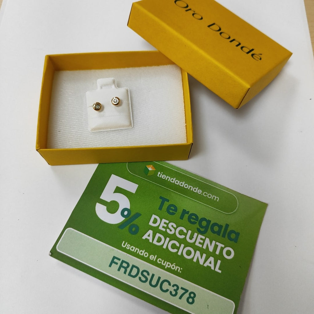 BROQUELES BROQUEL C CIRCONIA 14K 0.27 GR (NUEVO)
