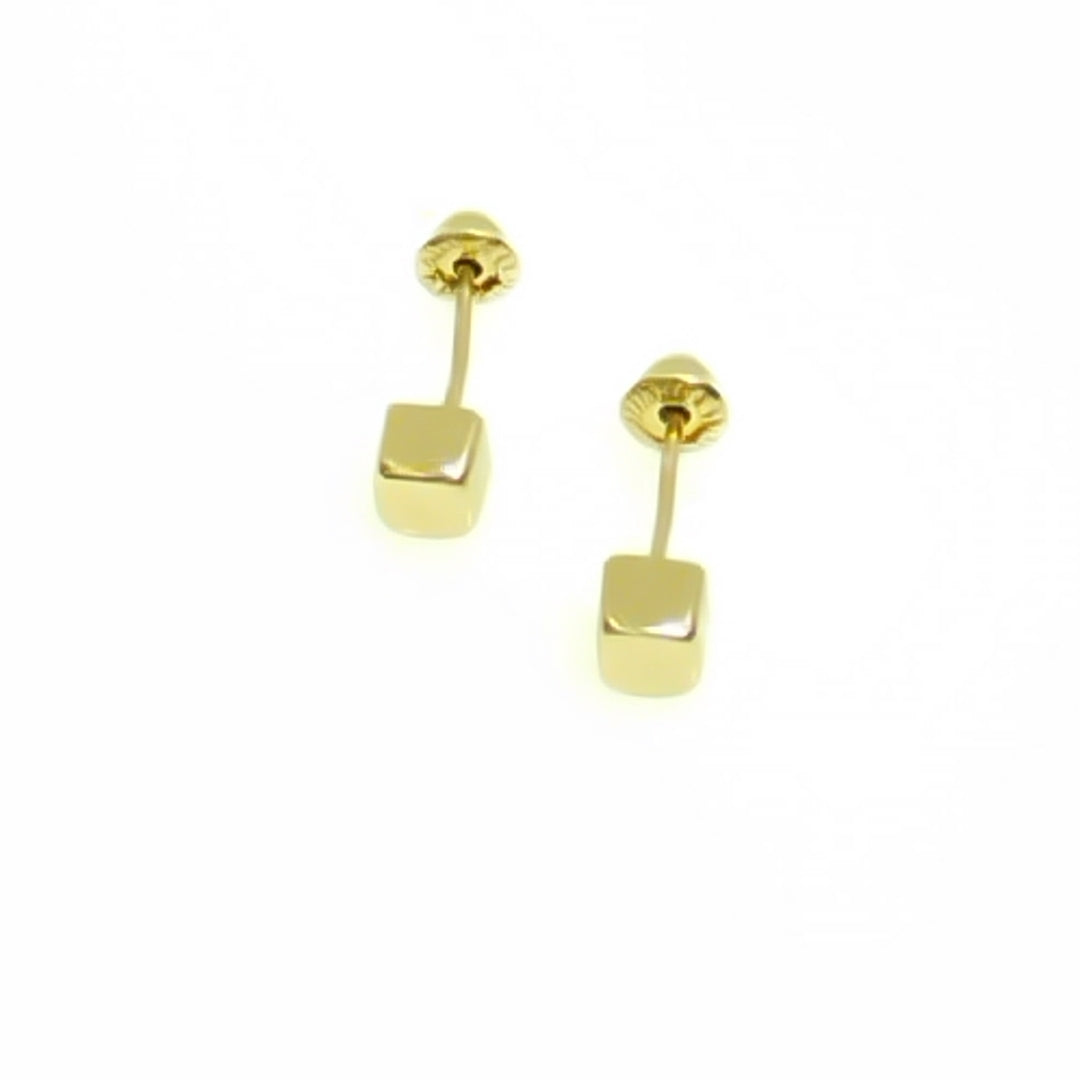 BROQUELES BROQUEL FIG CUBO 14K 0.203 GR (NUEVO)