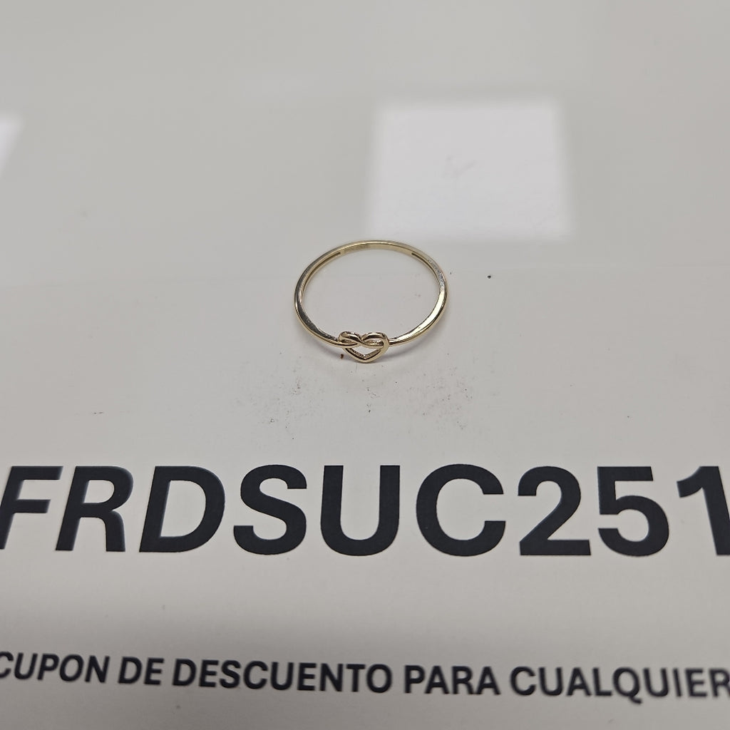 ANILLOS ANILLITO FIG CORAZON 10K TALLA 9 0.9 GR (NUEVO)