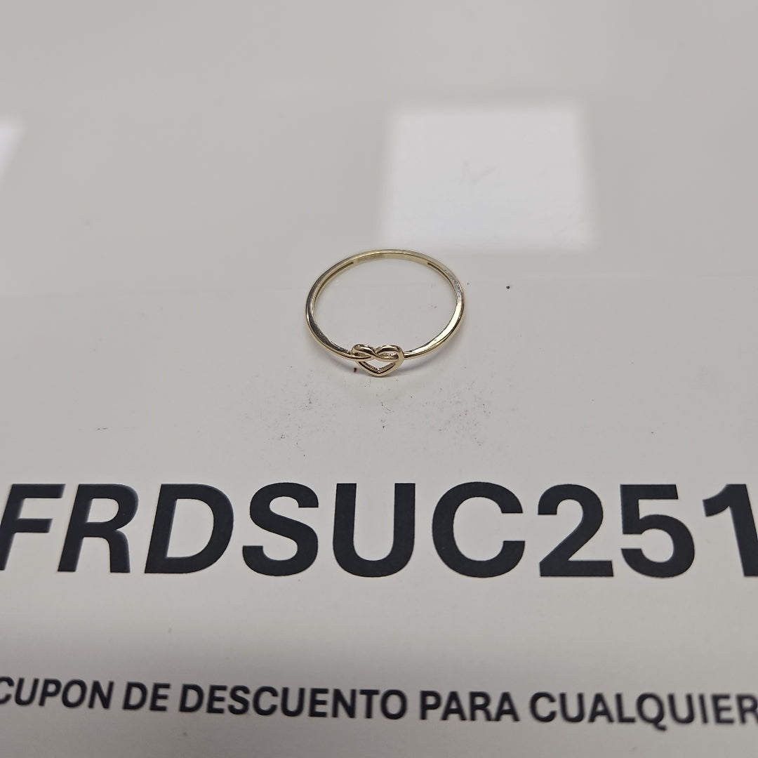ANILLOS ANILLITO FIG CORAZON 10K TALLA 9 0.9 GR (NUEVO)