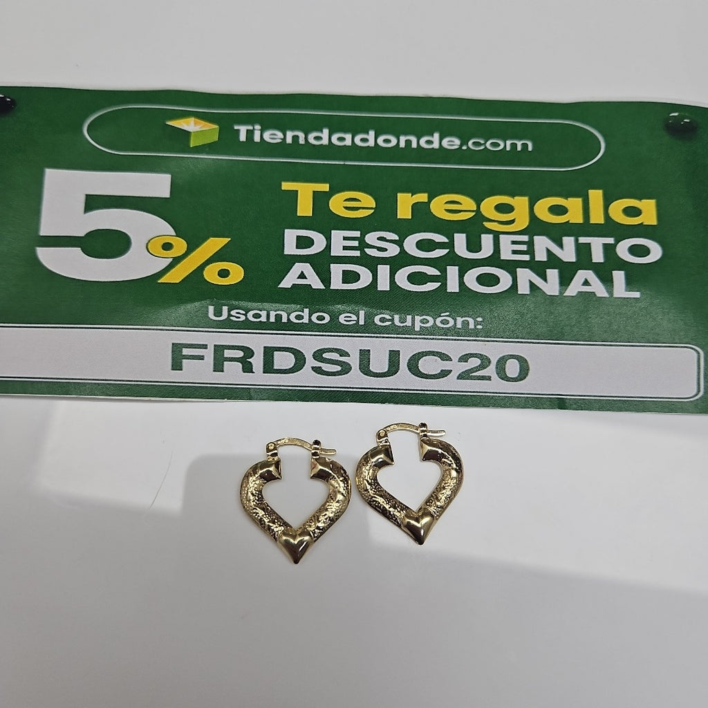 ARETES ARRACADAS 14K 1.8 GR (NUEVO)