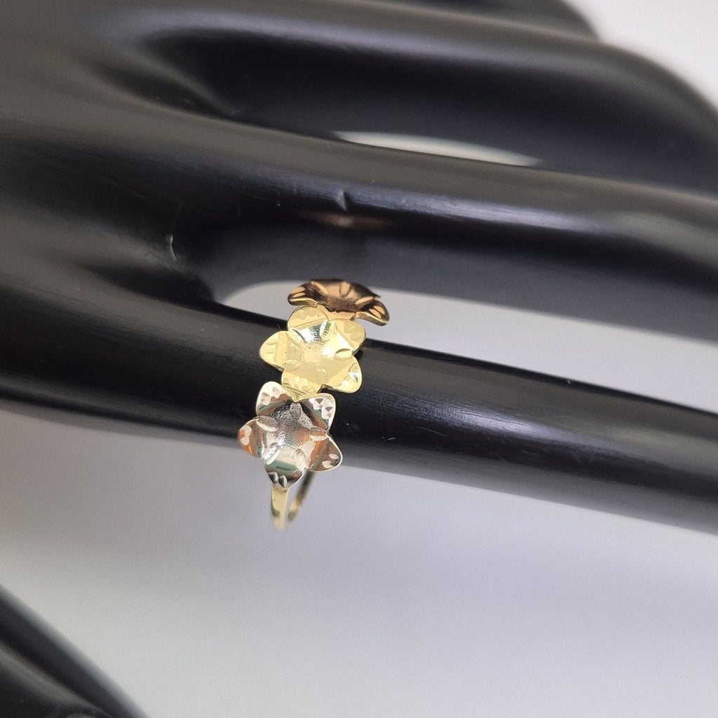 ANILLOS ANILLITO FIG FLORES 10K TALLA 9 1.3 GR (NUEVO)