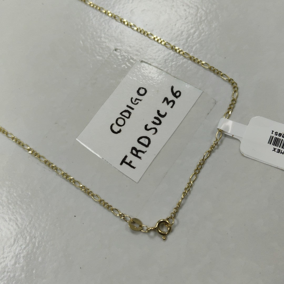 CADENA TEJIDO 3X1 14K 55 CM 2.3 GR (NUEVO)
