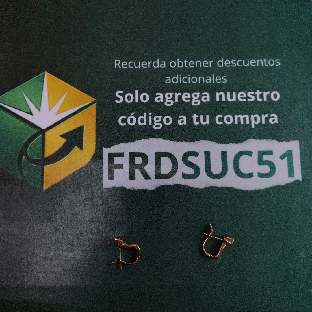 ARETES PAR ORO 10 K 4.2 GRMS (SEMINUEVO)