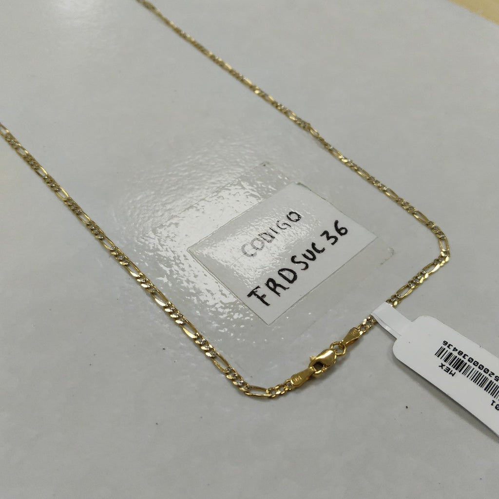CADENA 3X1 DIAMANTADA 14K 60 CM 5.1 GR (NUEVO)