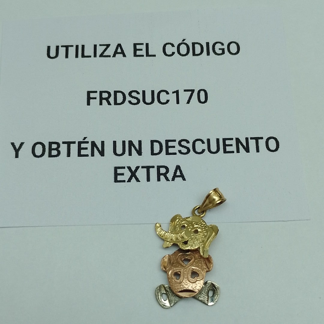 DIJE ORO, ORO COMBINADO 14 K 2.7 GRMS (SEMINUEVO)