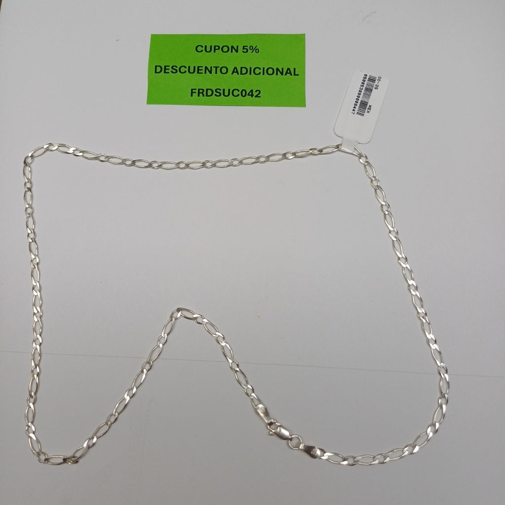 CADENA 1X1 PLATA .925 55 CM 6.82 GR (NUEVO)