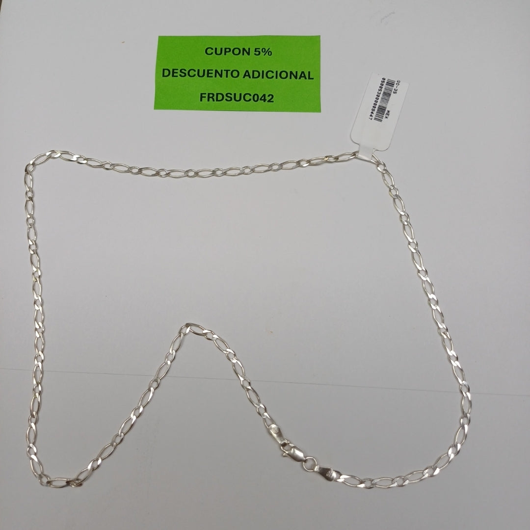 CADENA 1X1 PLATA .925 55 CM 6.82 GR (NUEVO)