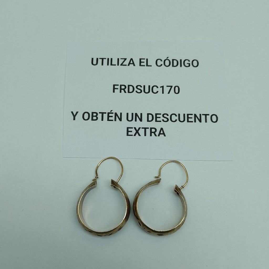 ARRACADAS PAR ORO 8 K 4.5 GRMS (SEMINUEVO)