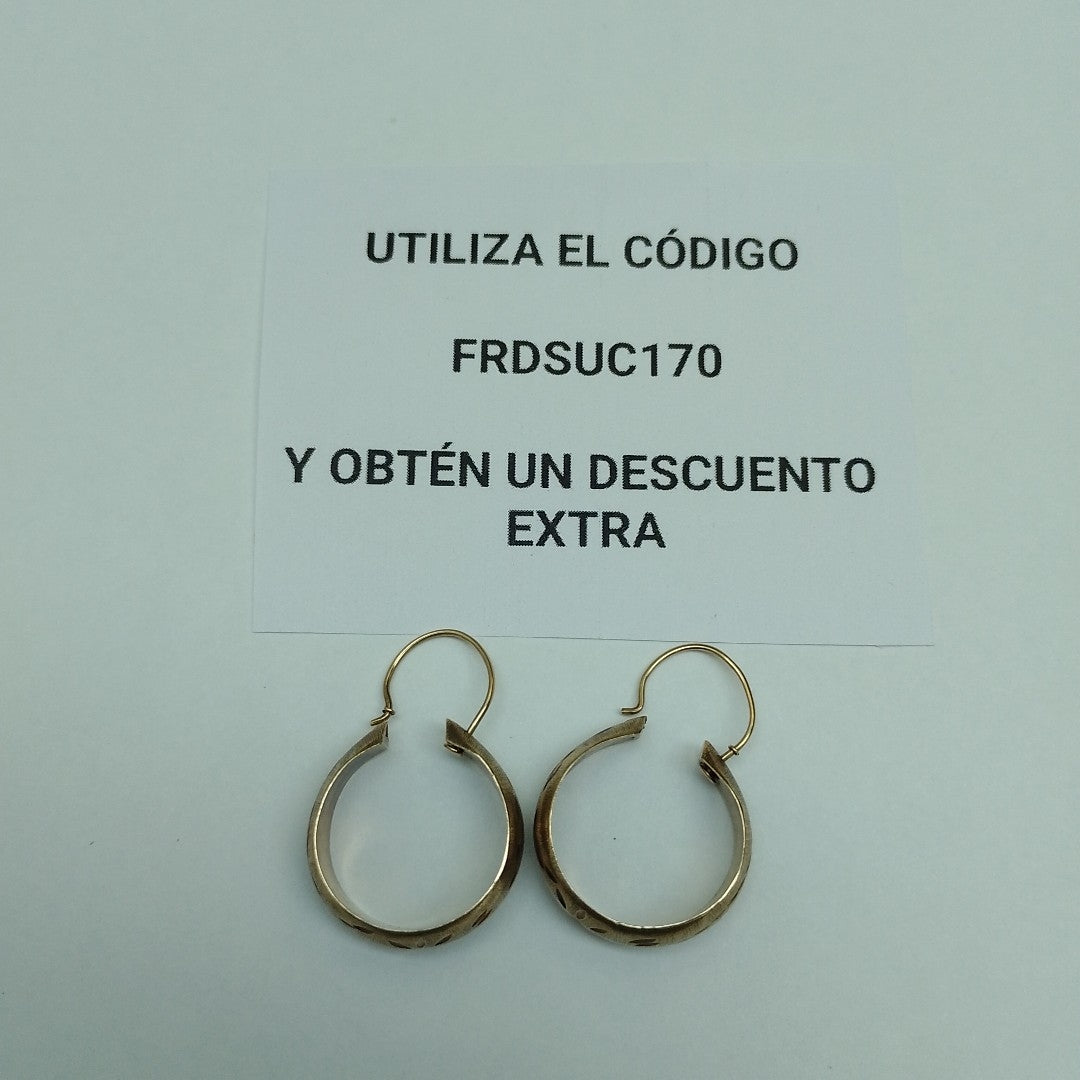 ARRACADAS PAR ORO 8 K 4.5 GRMS (SEMINUEVO)