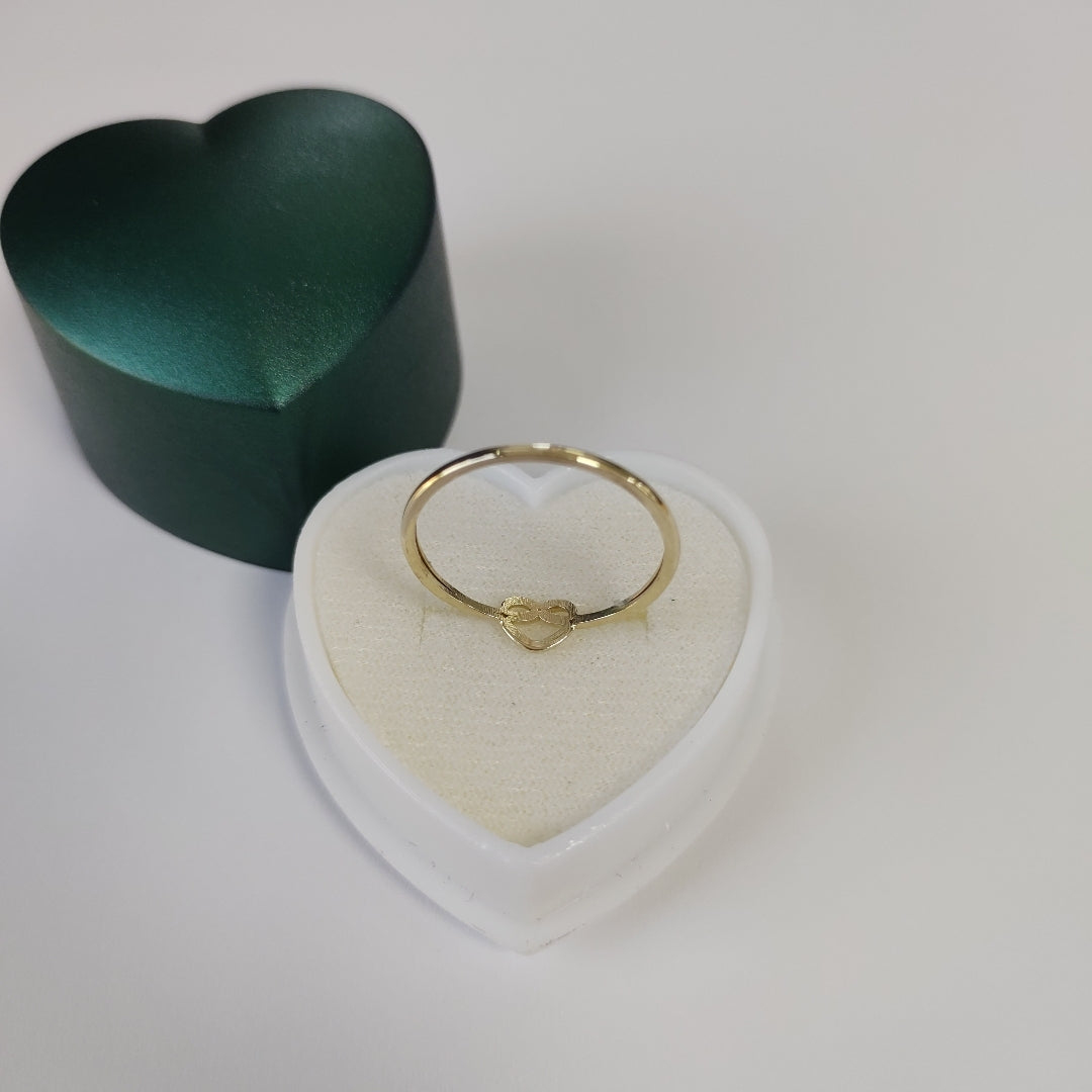 ANILLOS ANILLITO FIG CORAZON 10K TALLA 9 0.9 GR (NUEVO)