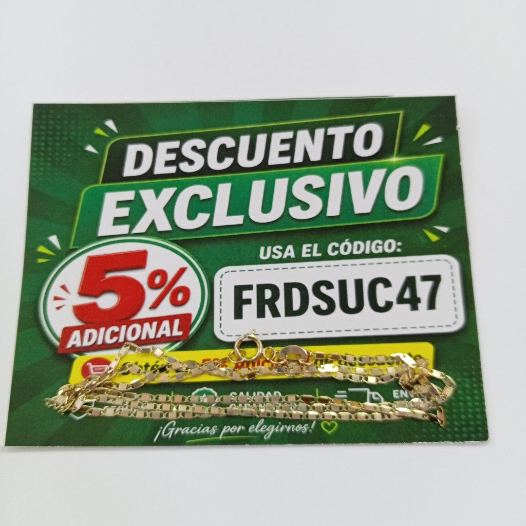 CADENA GUCHI 14K 50 CM 1.8 GR (NUEVO)