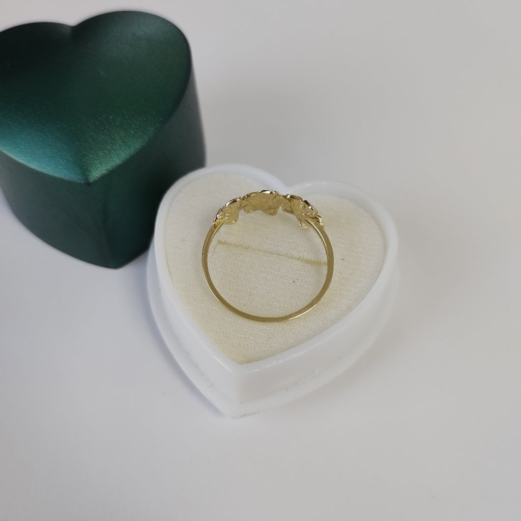 ANILLOS ANILLITO FIG FLORES 10K TALLA 9 1.3 GR (NUEVO)