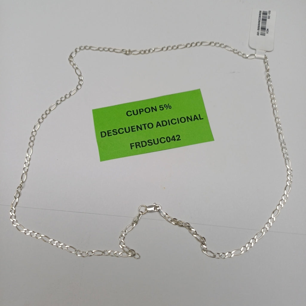 CADENA 3X1 PLATA .925 55 CM 4.33 GR (NUEVO)