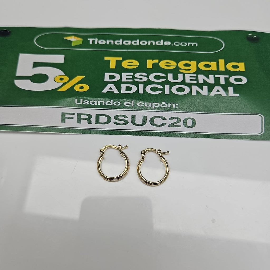 ARETES ARRACADA ASTRIADA 14K 1.7 GR (NUEVO)