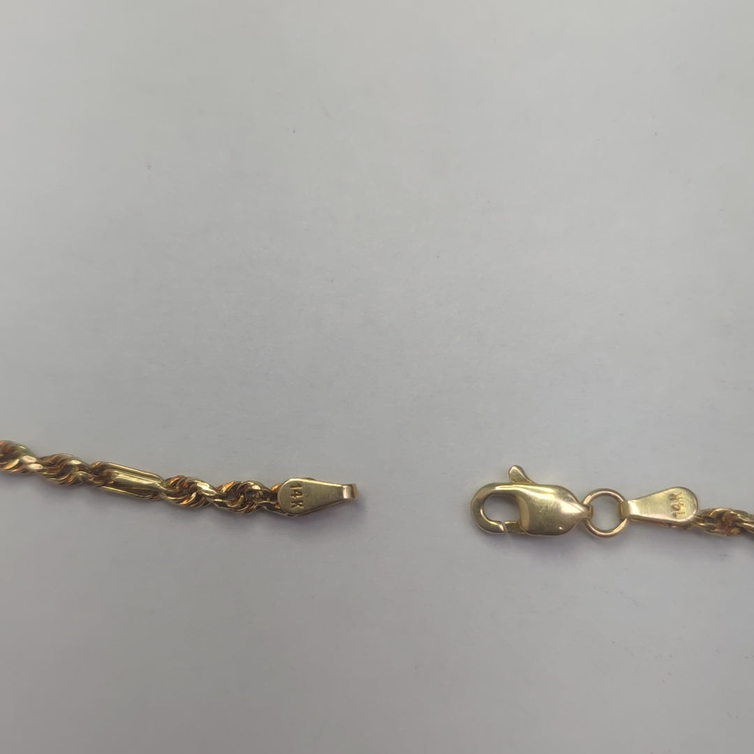 CADENA ORO 14 K 3.9 GRMS (SEMINUEVO)