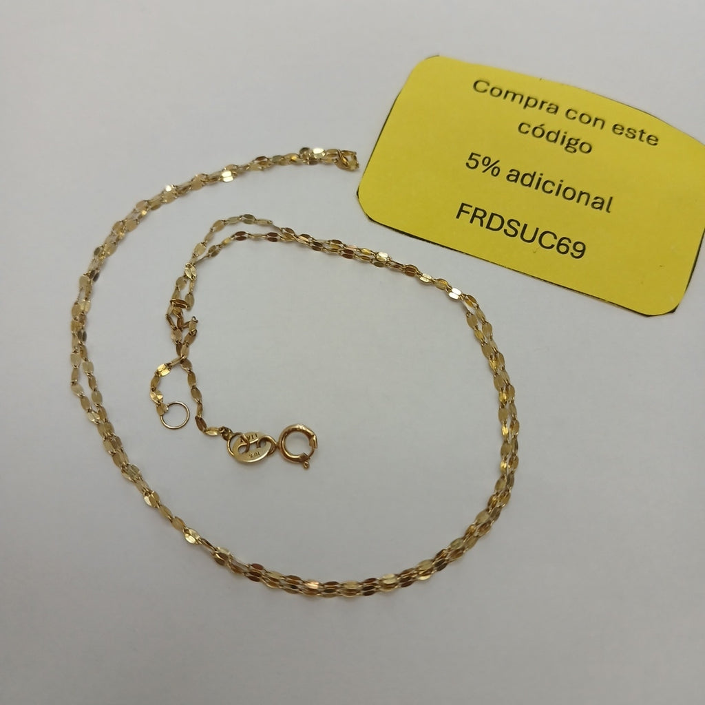 CADENA ORO 10 K 0,70 GRMS (SEMINUEVO)