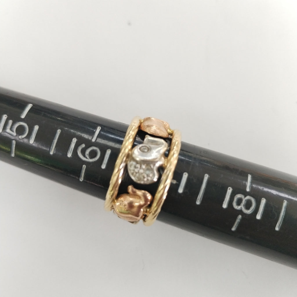 ANILLO ORO, ORO COMBINADO 10 K 4.6 GRMS (SEMINUEVO)