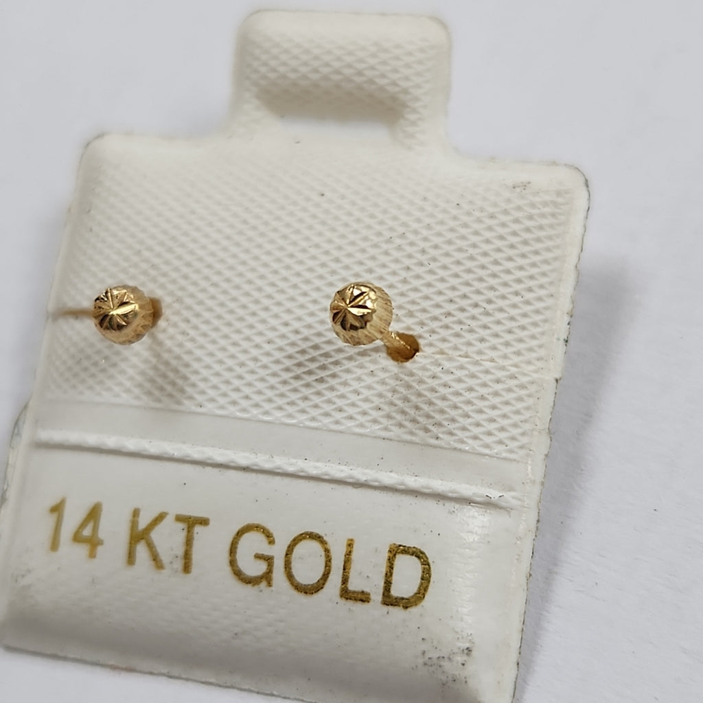 BROQUELES ORO 14K 1 (NUEVO)
