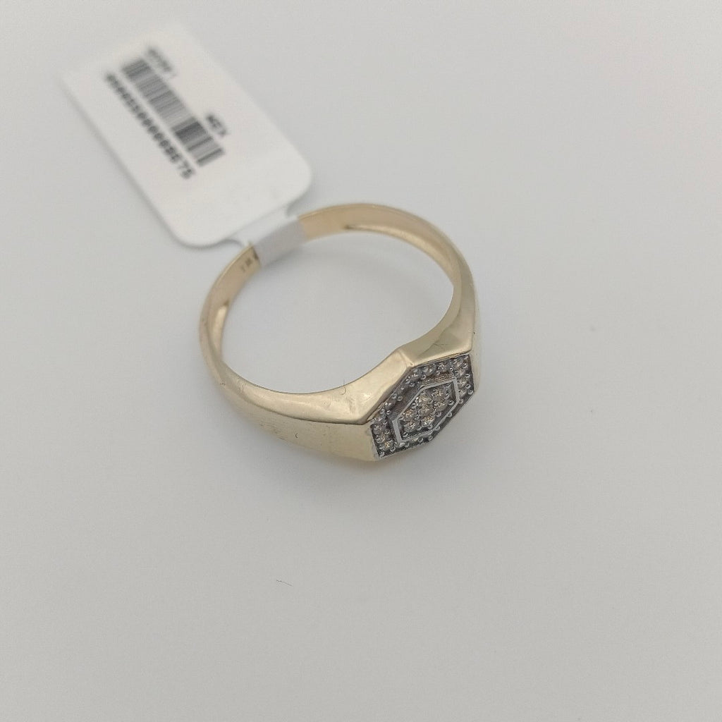 ANILLO C CIRCONIAS 14K 12 TALLA 4.1 GR (NUEVO)