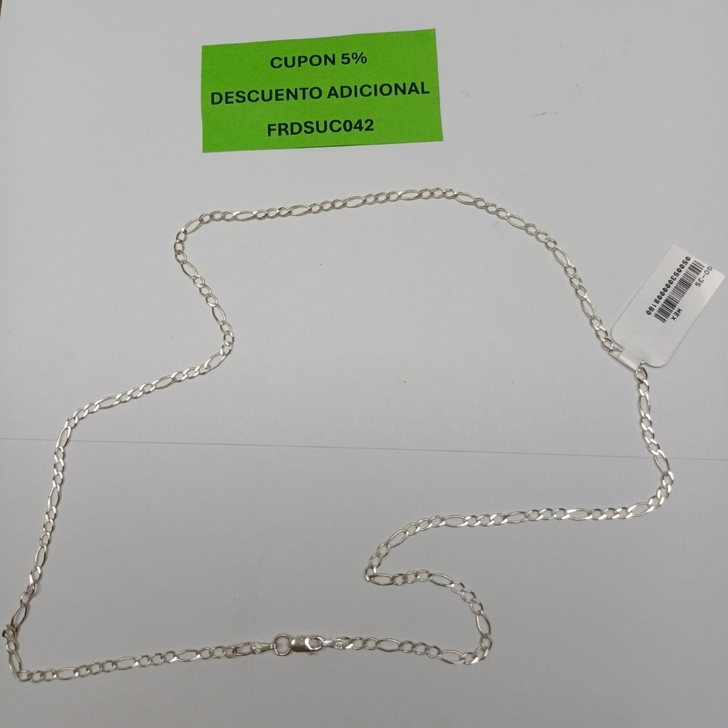 CADENA 3X1 PLATA .925 55 CM 4.33 GR (NUEVO)
