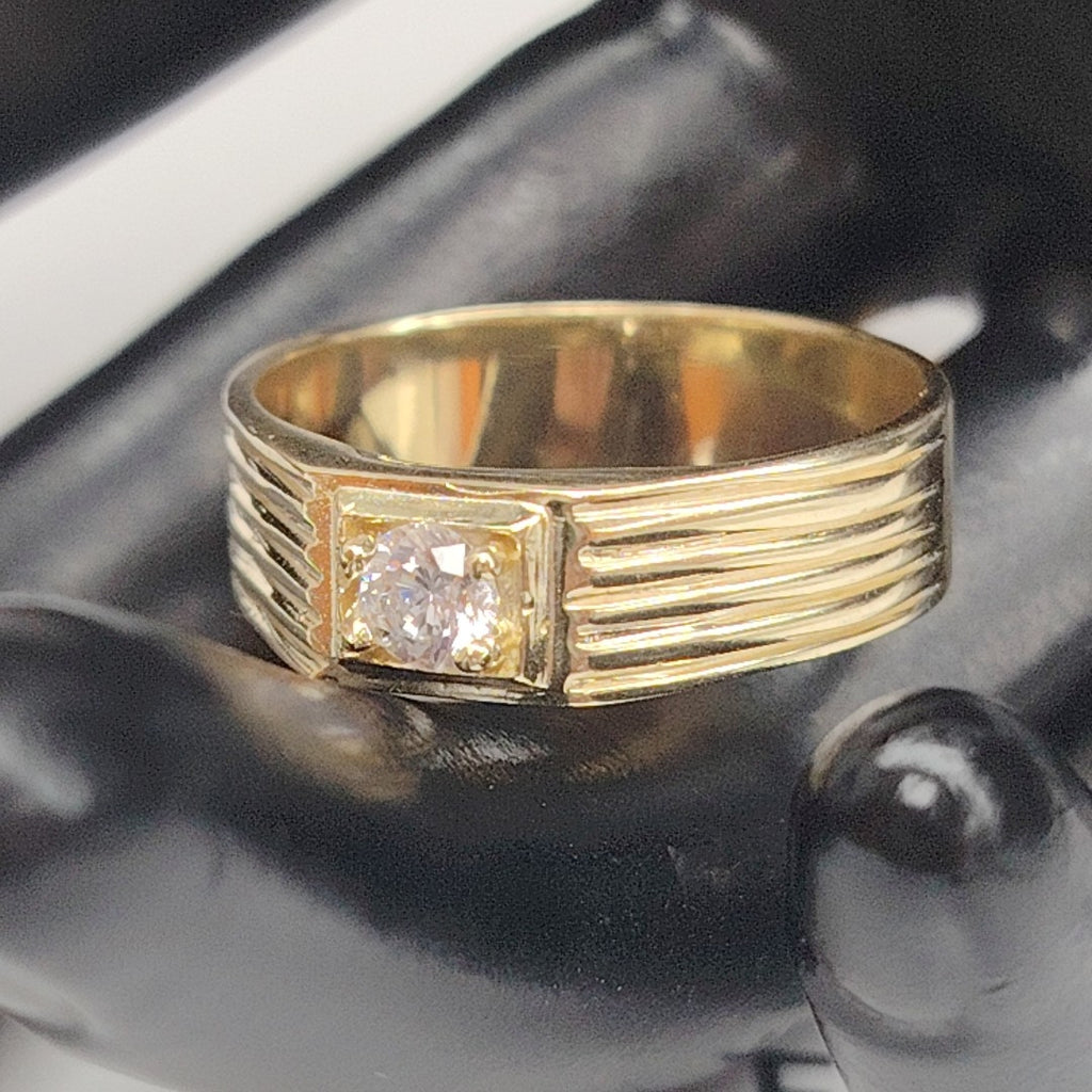 ANILLOS CON CIRCONIA 14K TALLA 9 4.3 GR (NUEVO)