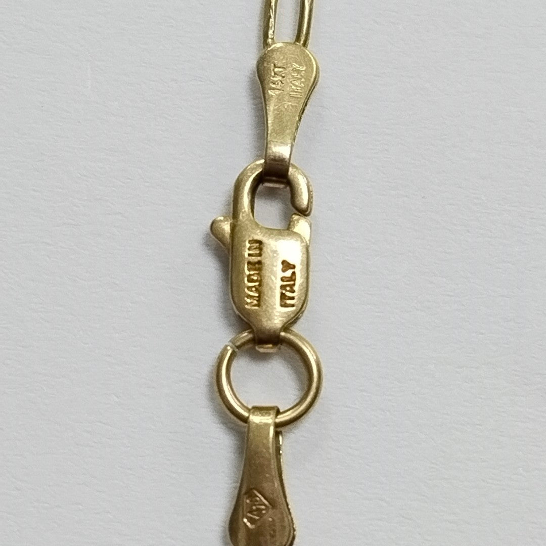 CADENA,DIJE ORO 14 K 4,50 GRMS (SEMINUEVO)