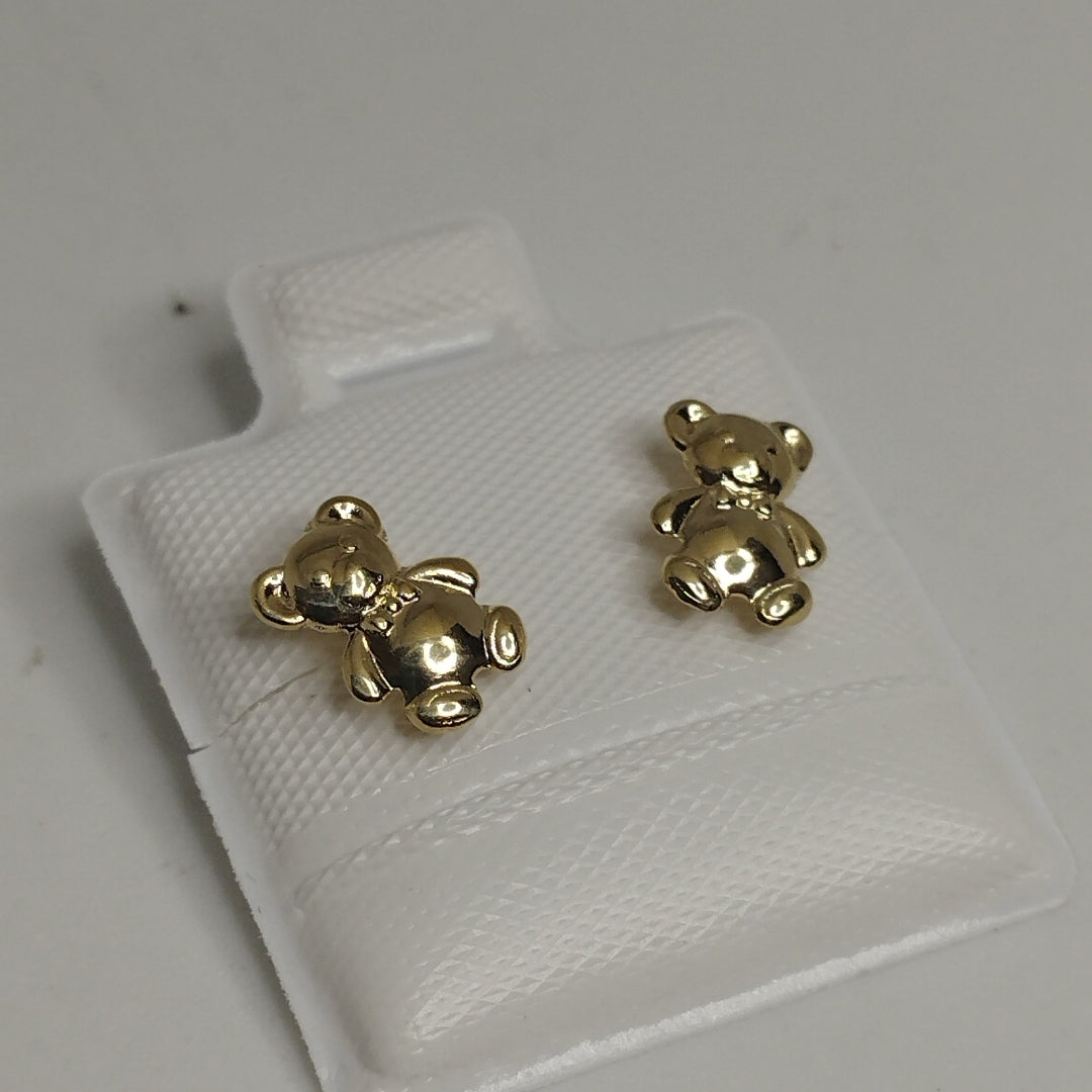 BROQUELES BROQUEL FIG OSO 14K 0.2592 GR (NUEVO)