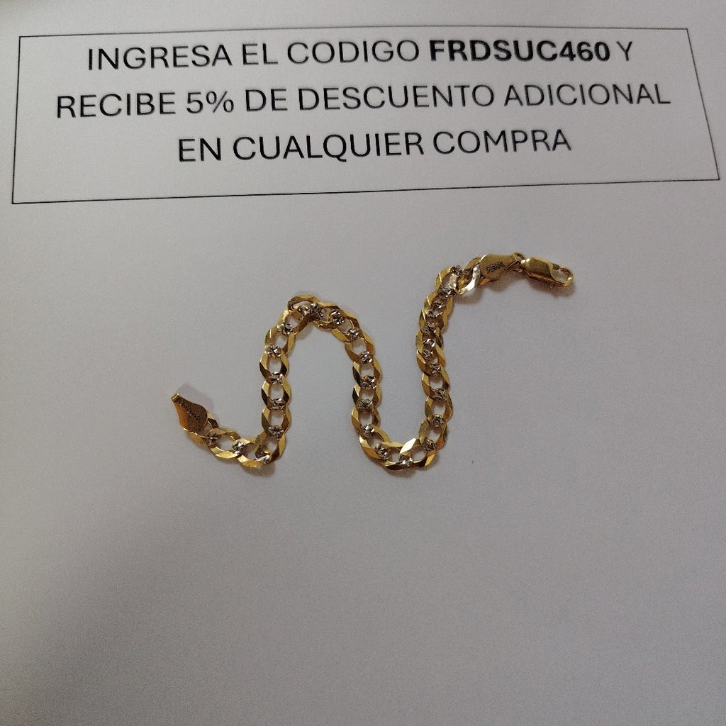 PULSERA BARBADA 14K 21 CM 5.6 GR (NUEVO)