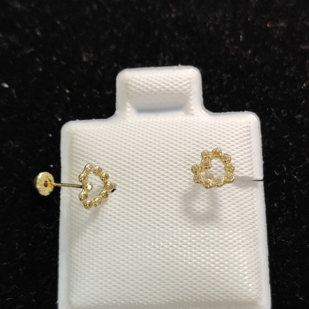 BROQUELES BROQUEL FIG CORAZON 14K 0.23 GR (NUEVO)