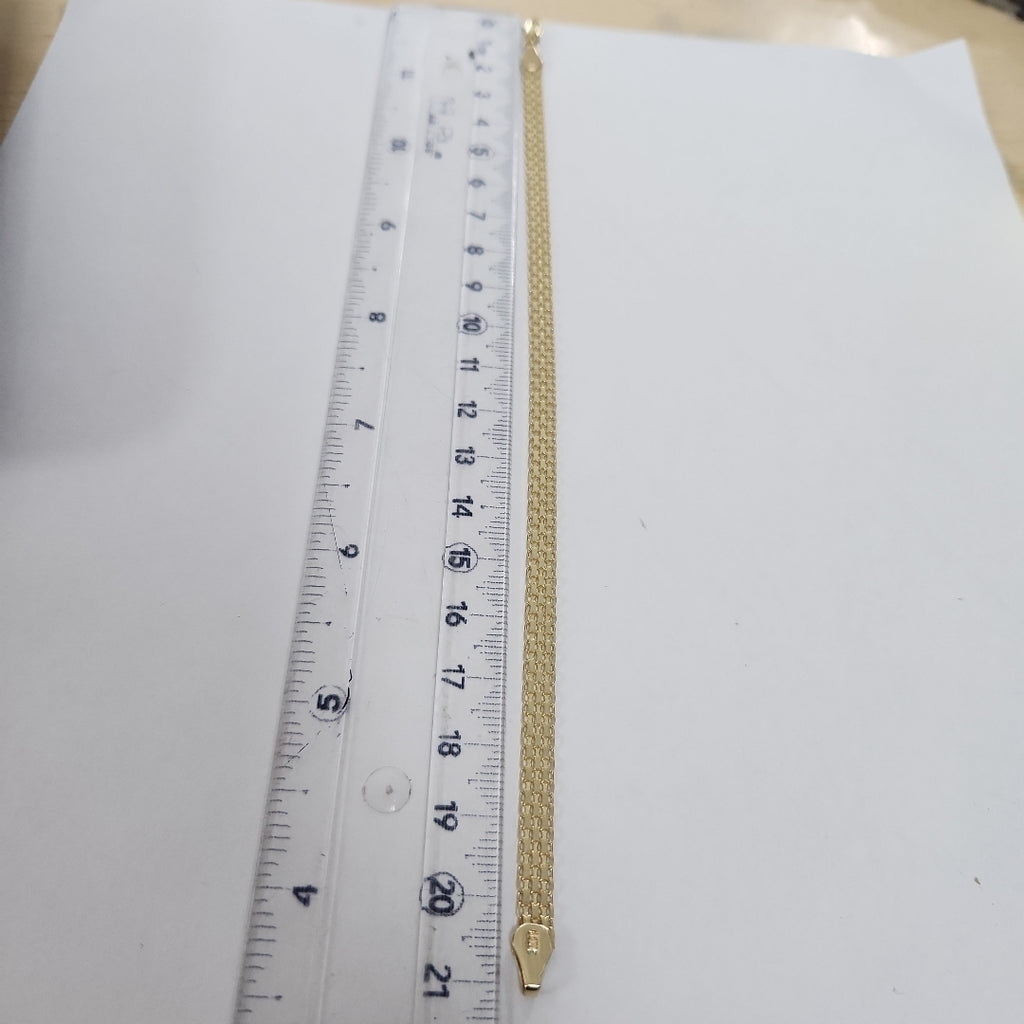 PULSERA ESPECIAL 14K 21 CM 5 GR (NUEVO)
