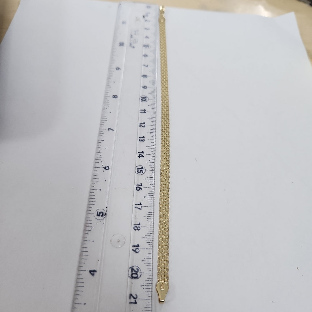PULSERA ESPECIAL 14K 21 CM 5 GR (NUEVO)