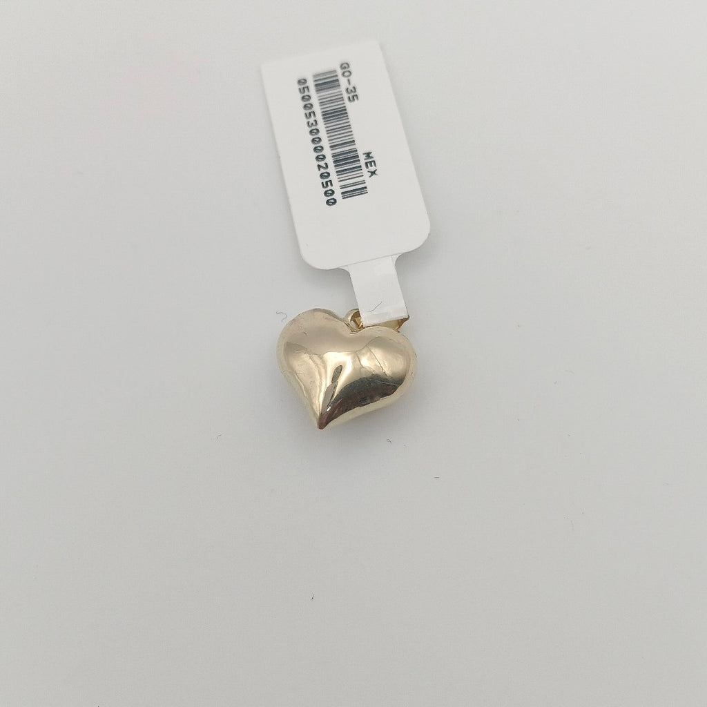DIJE TEJIDO CORAZON LISO 14K 1.3 GR (NUEVO)