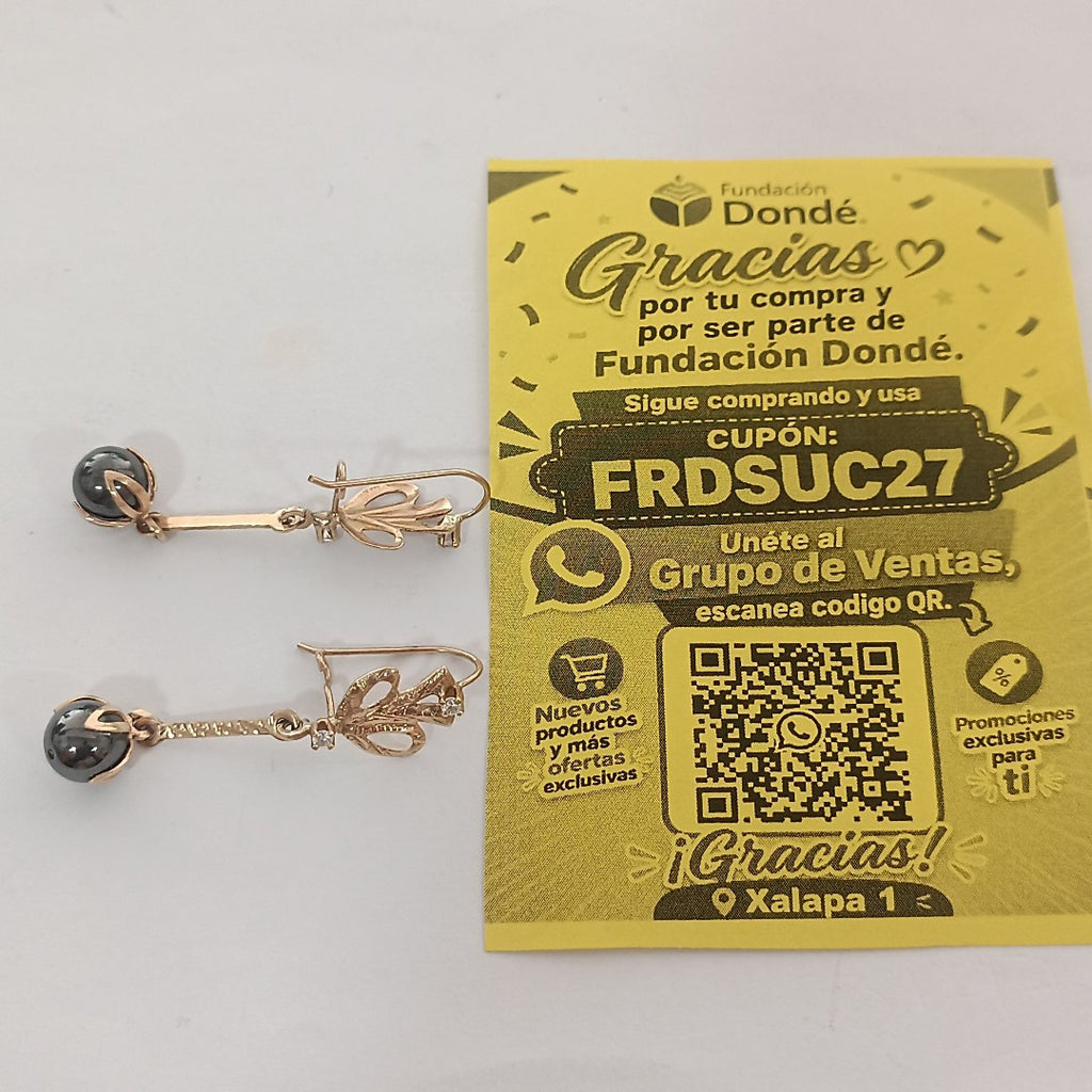 ARETES PAR ORO 10 K 5.2 GRMS (SEMINUEVO)