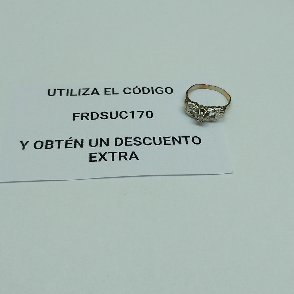 ANILLITO ORO, ORO BLANCO 14 K 2 GRMS (SEMINUEVO)