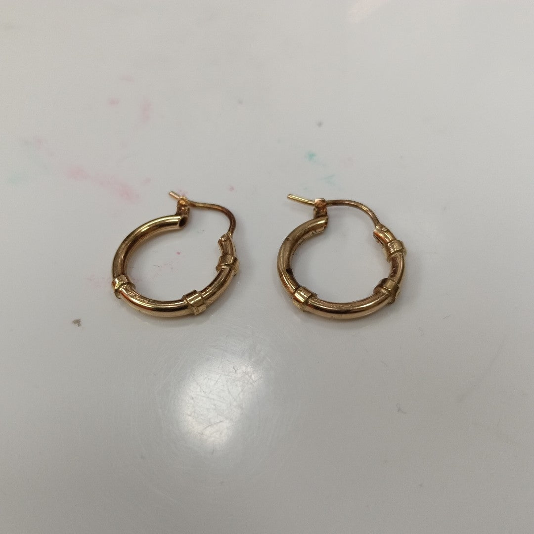 ARRACADAS PAR ORO 10 K 1.9 GRMS (SEMINUEVO)