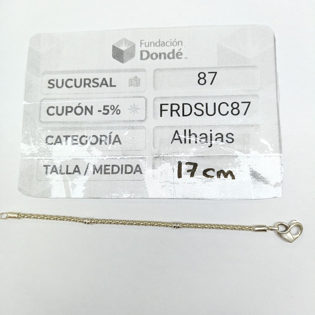 PULSERA PLATA 5,60 GRMS (SEMINUEVO)
