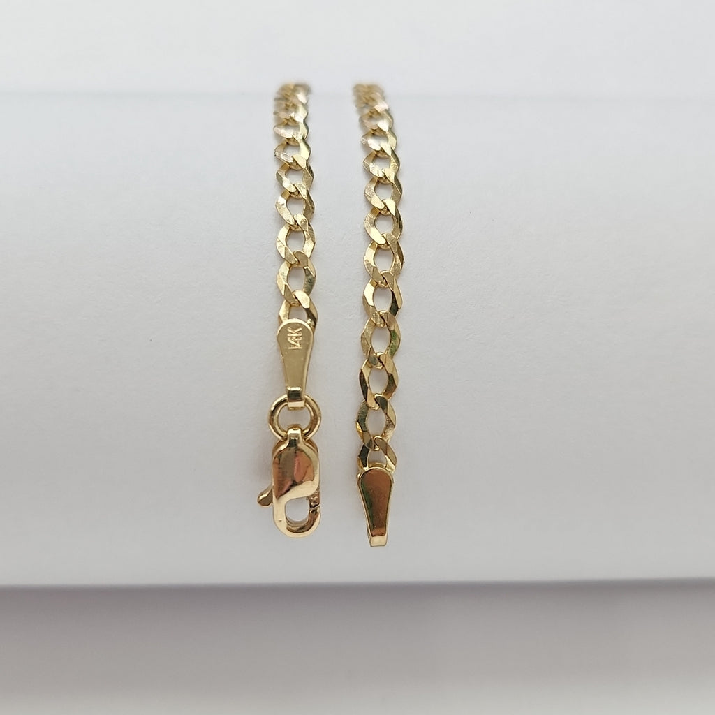 PULSERA BARBADA 14K 18 CM 1.9 GR (NUEVO)