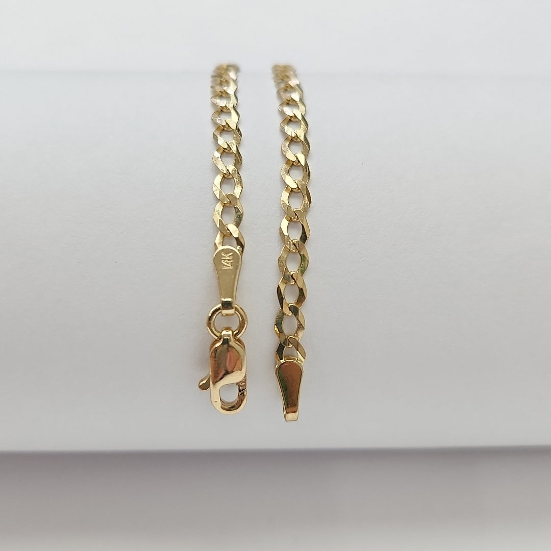 PULSERA BARBADA 14K 18 CM 1.9 GR (NUEVO)