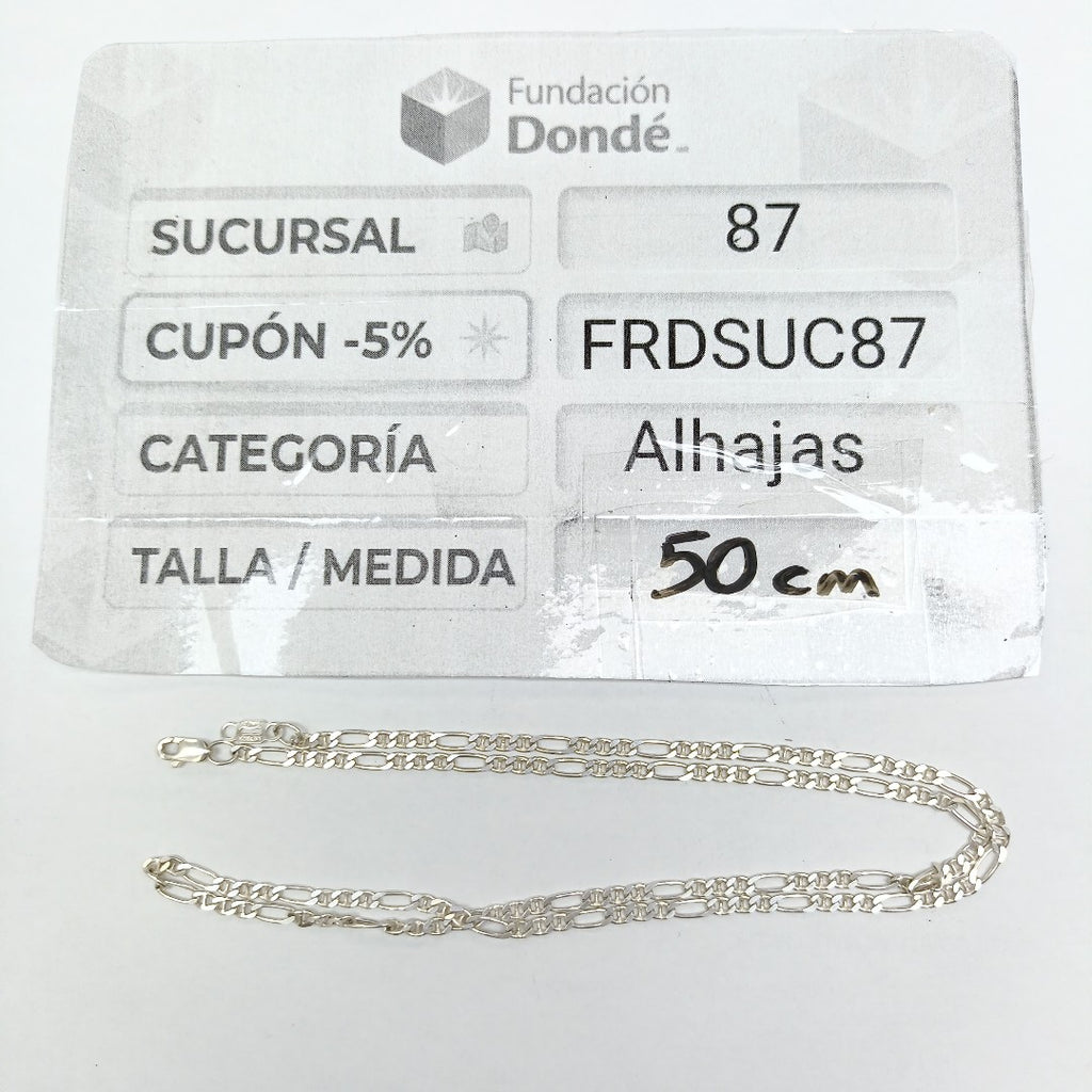 CADENA PLATA 5,80 GRMS (SEMINUEVO)