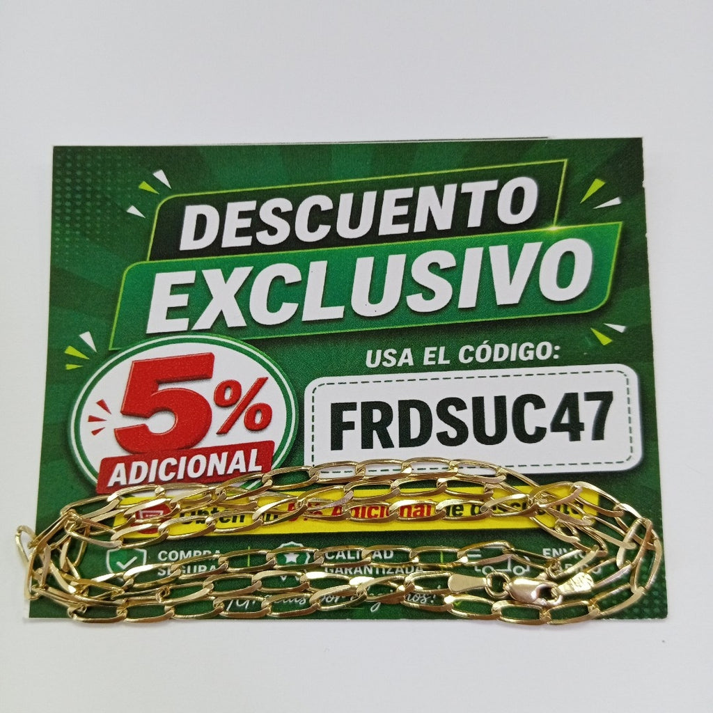 CADENA ESLABON 14K 55 CM 6.7 GR (NUEVO)