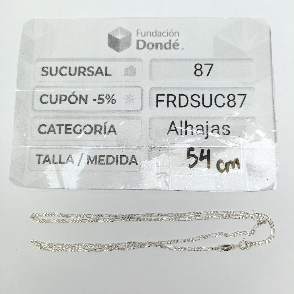 CADENA,DIJE PLATA 3,80 GRMS (SEMINUEVO)
