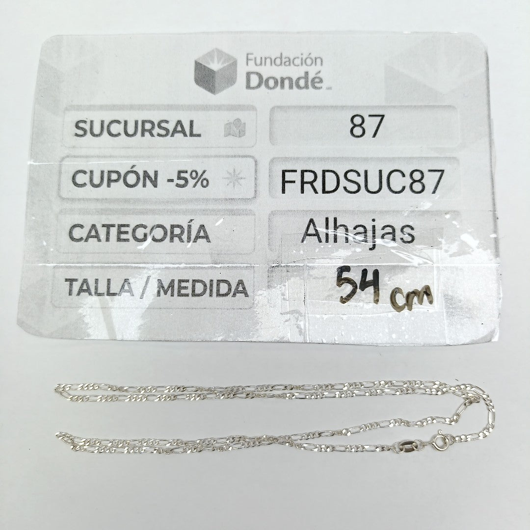 CADENA,DIJE PLATA 3,80 GRMS (SEMINUEVO)